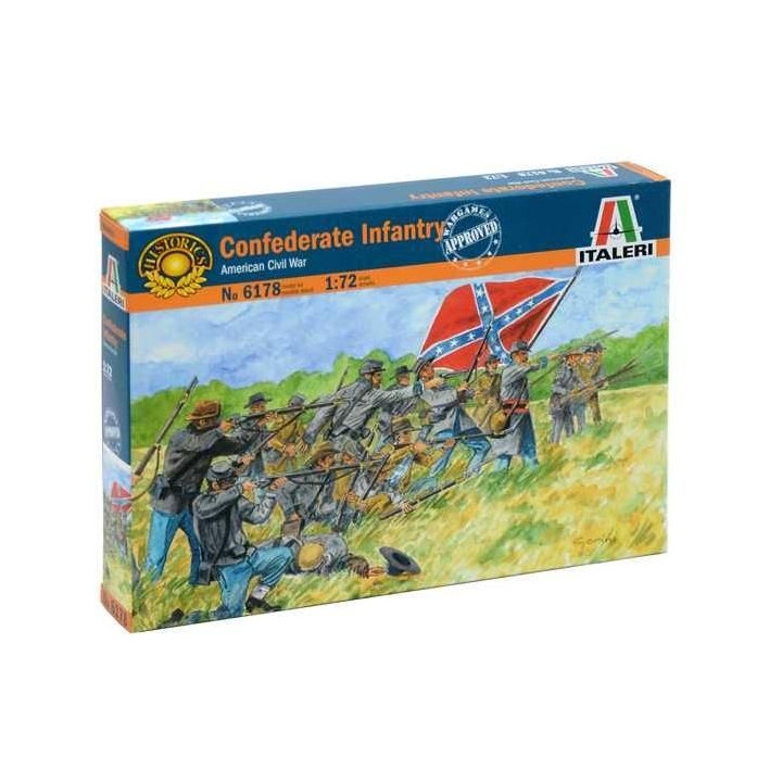 Model Kit figurky 6178 - CONFEDERATE INFANTRY (AMERICAN CIVIL WAR) (1:72)
