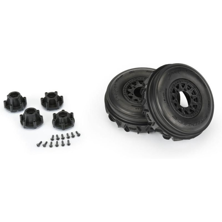 Pro-Line kolo 2.2"/3.0" Dumont Paddle přední, disk černý (2)
