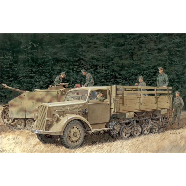 Model Kit military 6761 - SD.KFZ.3a MAULTIER HALF-TRACK (1:35)