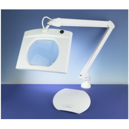 Lightcratt stolní lampa s obdelníkovou lupou