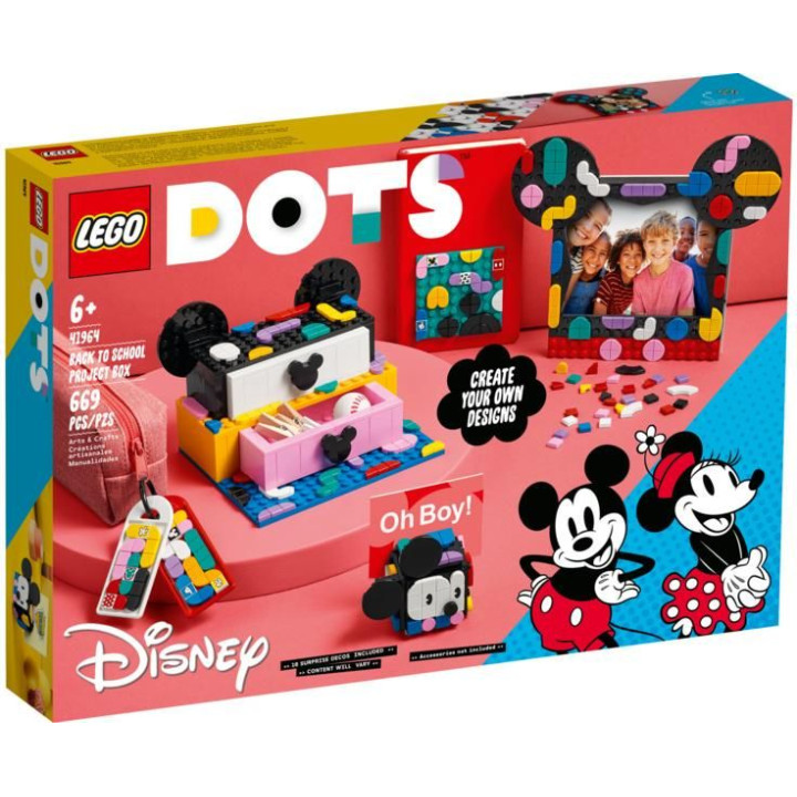 LEGO DOTs - Školní boxík Myšák Mickey a Myška Minnie