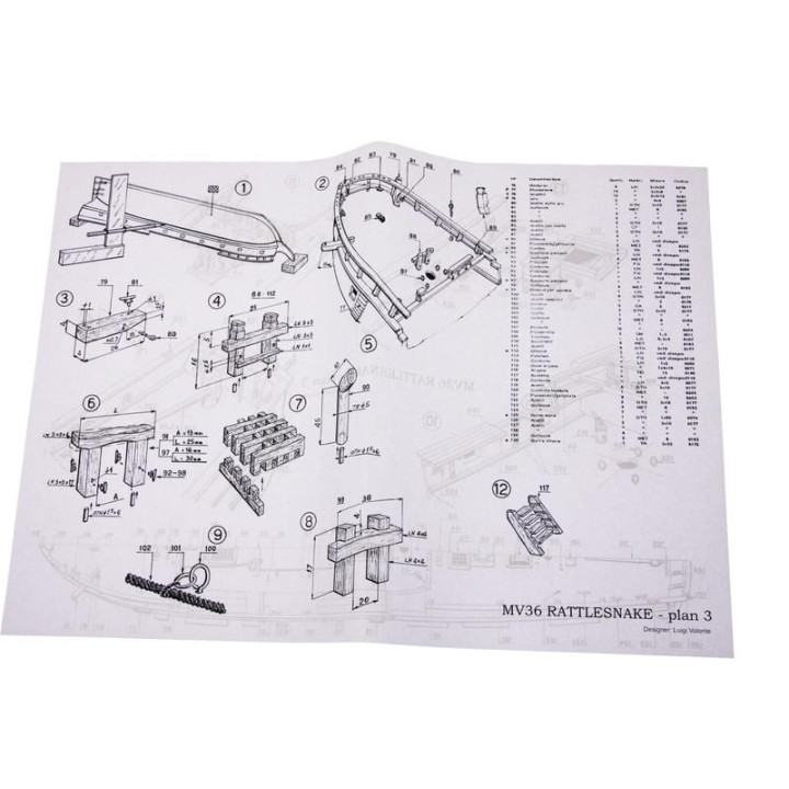MAMOLI Rattlesnake 1779 1:64 kit