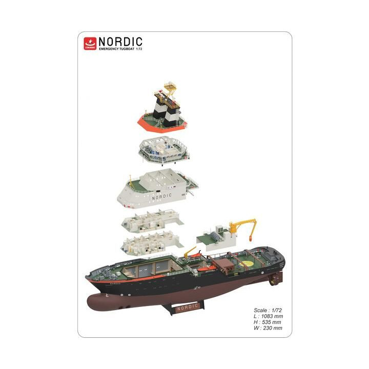 Türkmodel záchranný remorkér Nordic 1:72 kit