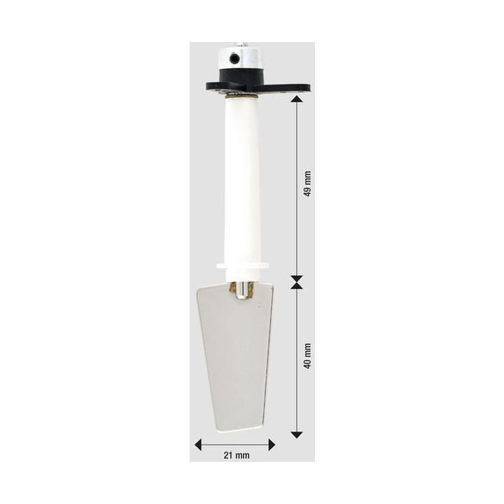 Raboesch kormidlo kompletní kov 22x40mm