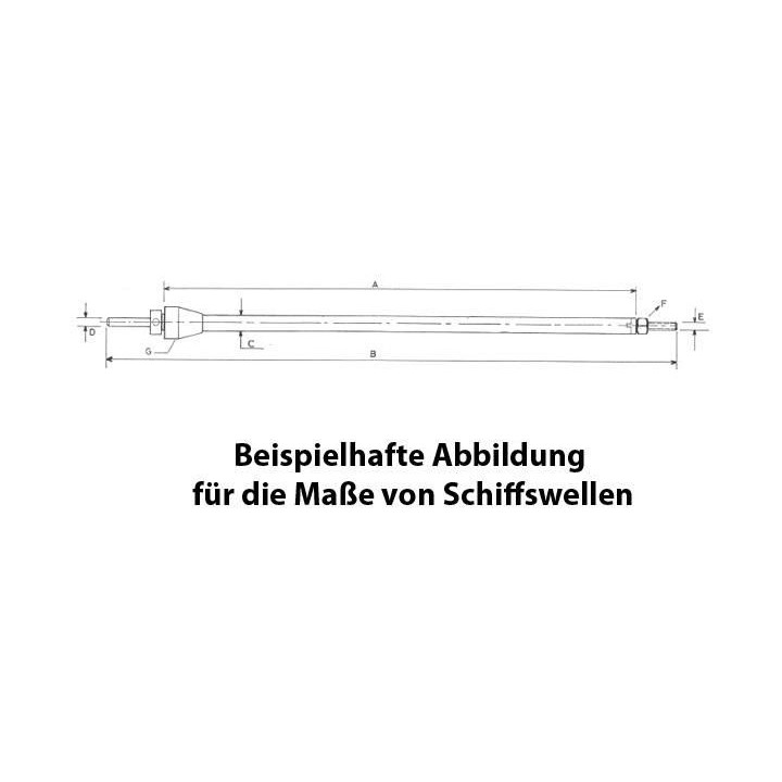 Raboesch lodní hřídel komplet 290mm 6mm M4