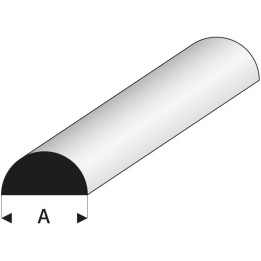 Raboesch profil ASA půlkulatý 4x1000mm