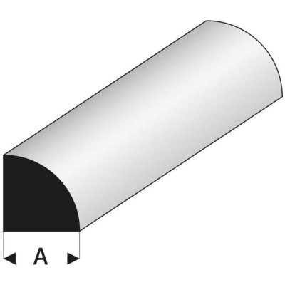 Raboesch profil ASA čvrtkruhový 4x1000mm