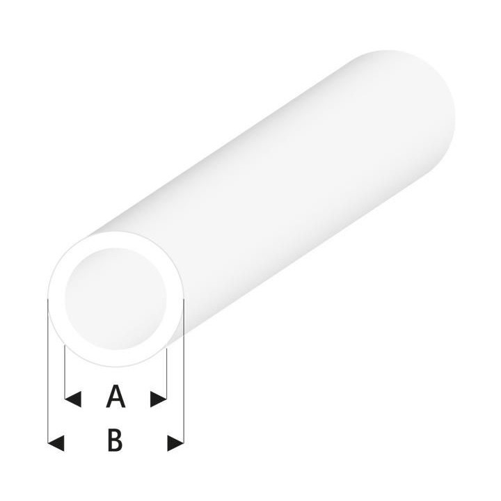 Raboesch profil ASA trubka transparentní 5x6x330mm (5)
