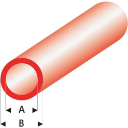 Raboesch profil ASA trubka transparentní červená 5x6x330mm (5)
