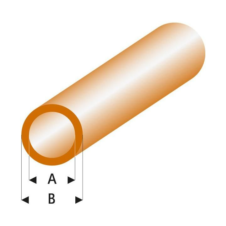 Raboesch profil ASA trubka transparentní hnědá 2x3x330mm (5)