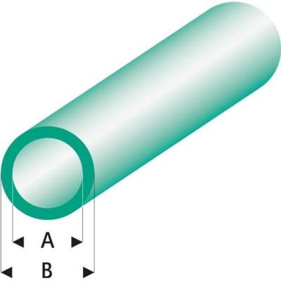 Raboesch profil ASA trubka transparentní zelená 3x4x330mm (5)