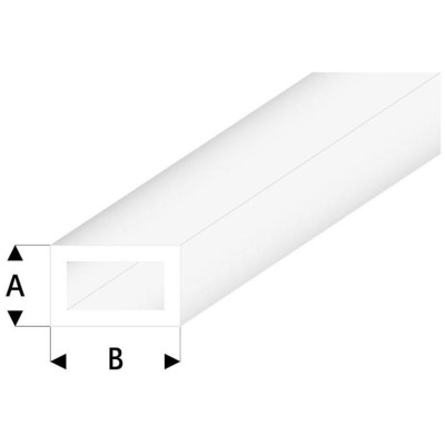 Raboesch profil ASA trubka čtyřhranná transparentní 3x6x330mm (5)