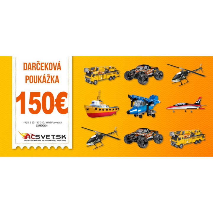 Darčeková poukážka 150