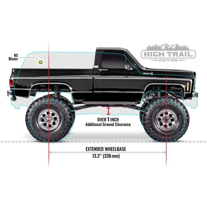 Traxxas TRX-4 Chevrolet K10 1979 TQi 1:10 RTR černý