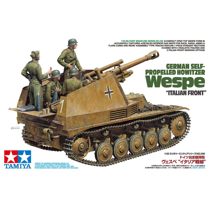 Tamiya German Self-Propelled Howitzer Wespe Italian Front 1/35