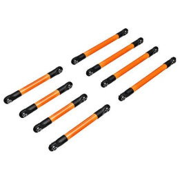Traxxas ojnička spodní hliníková oranžově eloxovaná (sada)