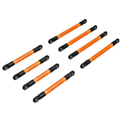 Traxxas ojnička spodní hliníková oranžově eloxovaná (sada)