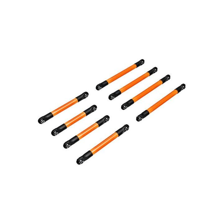Traxxas ojnička spodní hliníková oranžově eloxovaná (sada)
