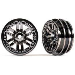 Traxxas disk 1.0" twin-spoke černý chrom (2)