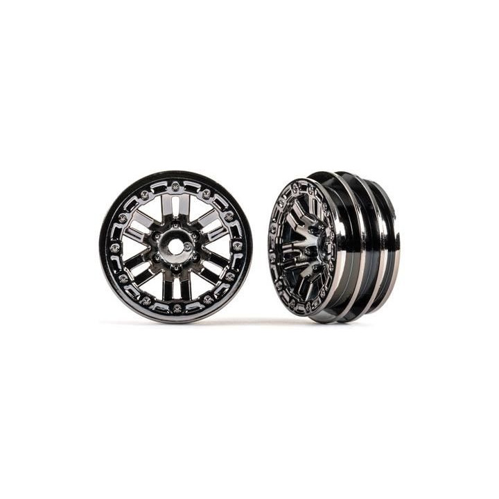Traxxas disk 1.0" twin-spoke černý chrom (2)
