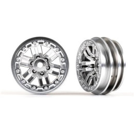 Traxxas disk 1.0" twin-spoke polomatný chrom (2)