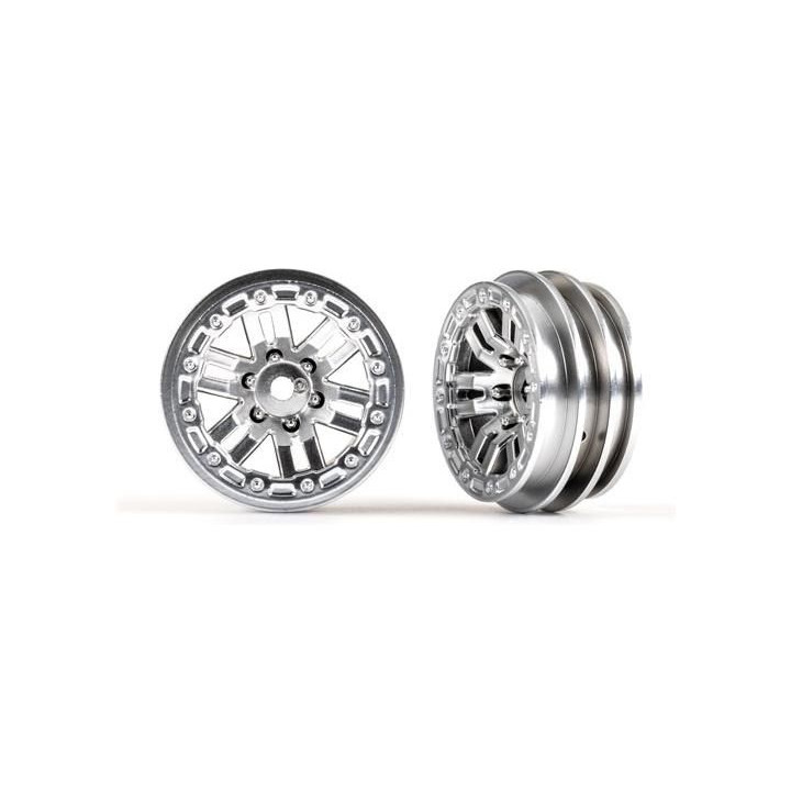 Traxxas disk 1.0" twin-spoke polomatný chrom (2)