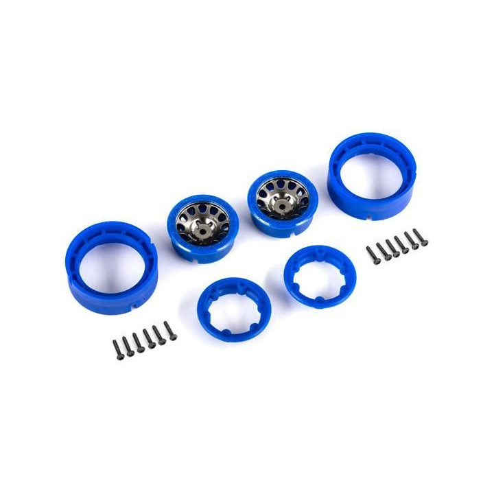 Traxxas disk 1.0" Method 105 beadlock černo-modrý (2)