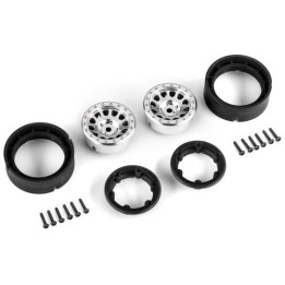 Traxxas disk 1.0" Method 105 beadlock polomatný chrom (2)