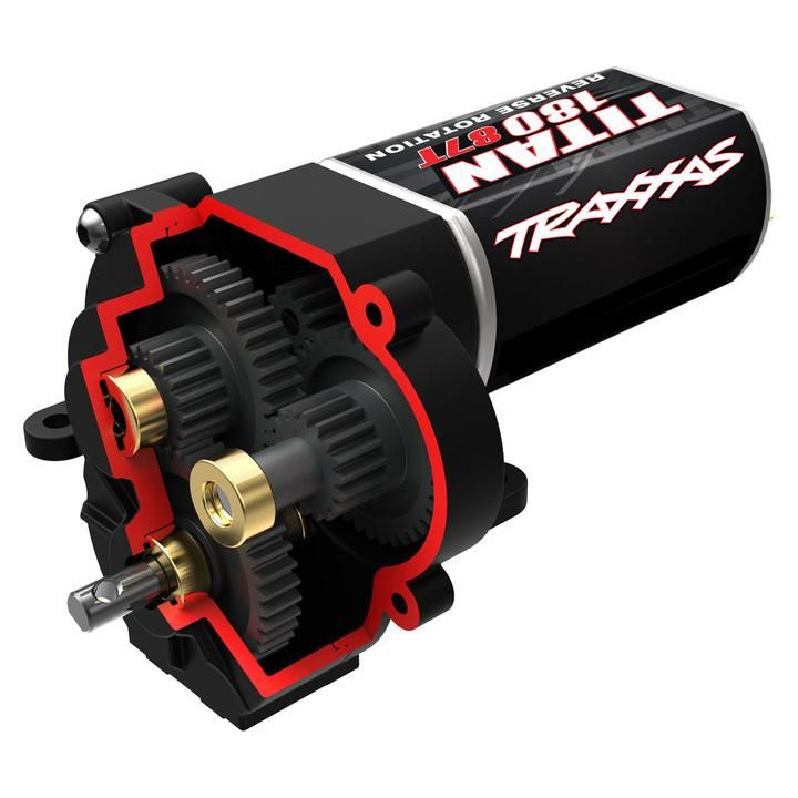 Traxxas převodovka kompletní high range 16.6:1 s motorem