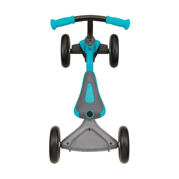Globber - Dětské odrážedlo Learning Bike 3v1 Deluxe modrošedé