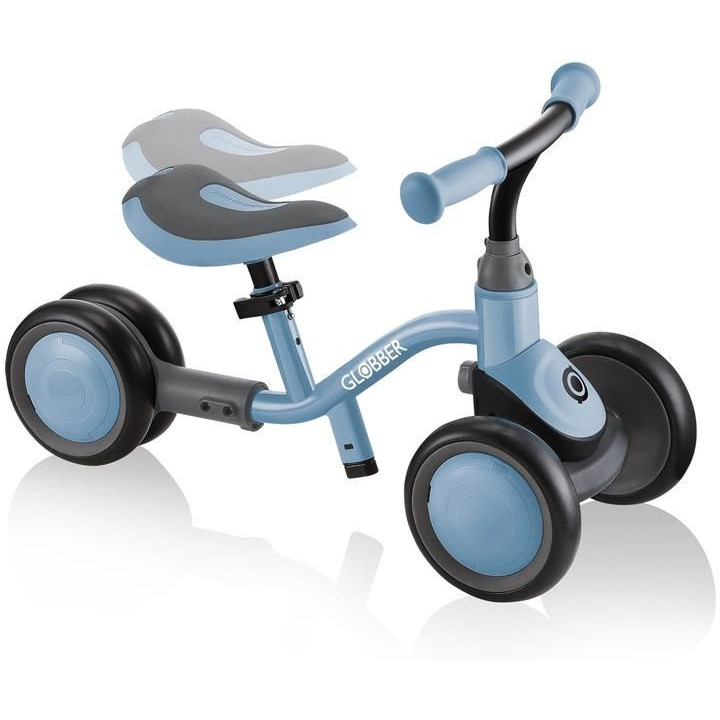 Globber - Dětské odrážedlo Learning Bike 3v1 Deluxe modrošedé