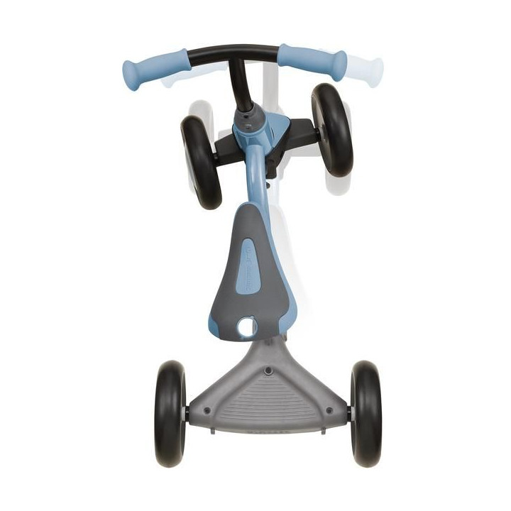 Globber - Dětské odrážedlo Learning Bike 3v1 Deluxe modrošedé