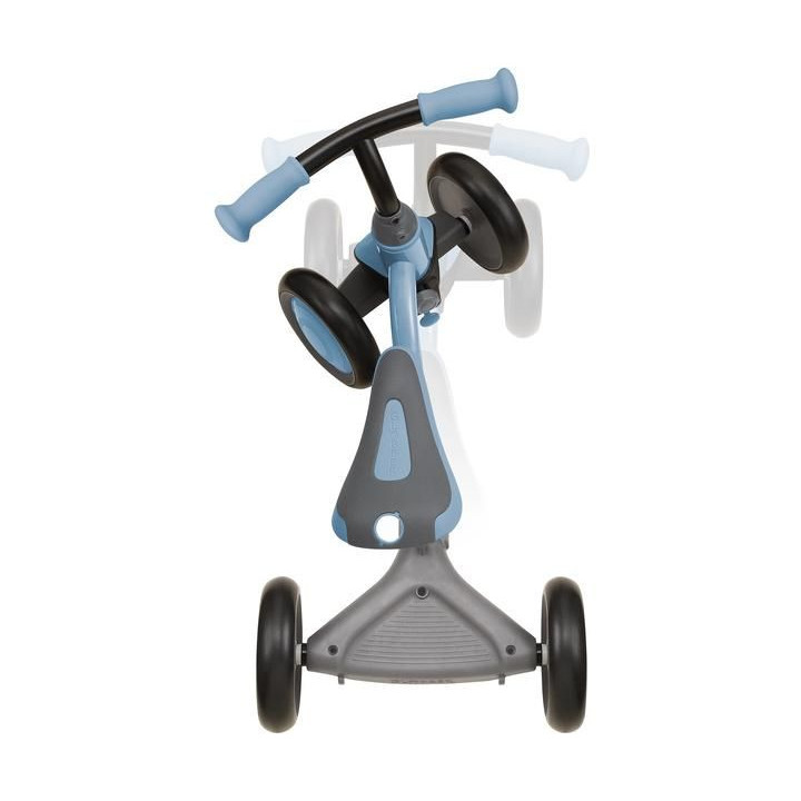 Globber - Dětské odrážedlo Learning Bike 3v1 Deluxe modrošedé