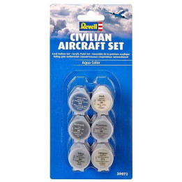 Sada barev Aqua Color 39072 - Civilian Aircraft Set