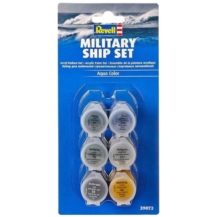 Sada barev Aqua Color 39073 - Military Ship Set