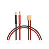 Nabíjecí kabel XT 30 se 4mm banánky, délka 25cm, 16AWG.