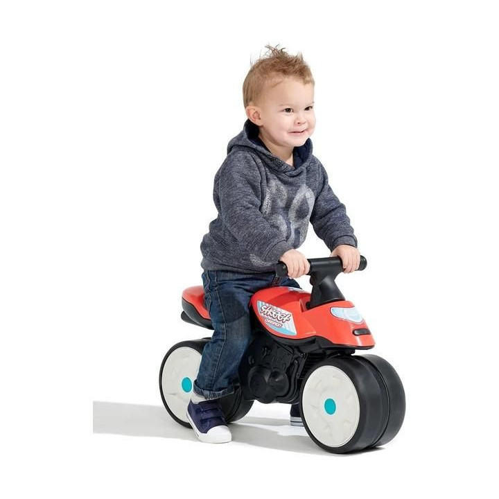 FALK - Dětské odrážedlo Baby Moto modré s gumovými koly