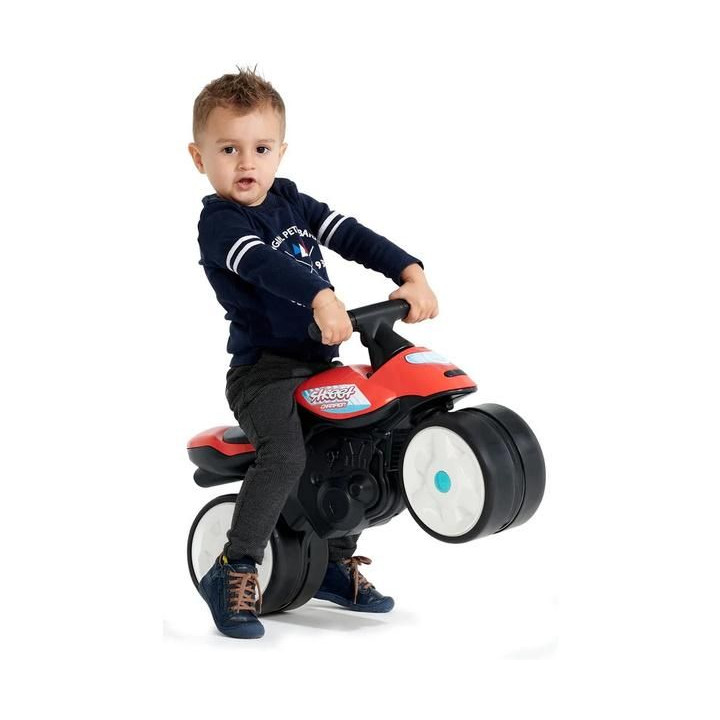 FALK - Dětské odrážedlo Baby Moto modré s gumovými koly
