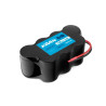 Sedmičlánková NiMH pohonná akumulátorová sada KAVAN 650mAh 10C v uspořádání KOSTKA. Bez konektoru. Rozměry 86,5x40x33 mm, hmotnost 230 g.