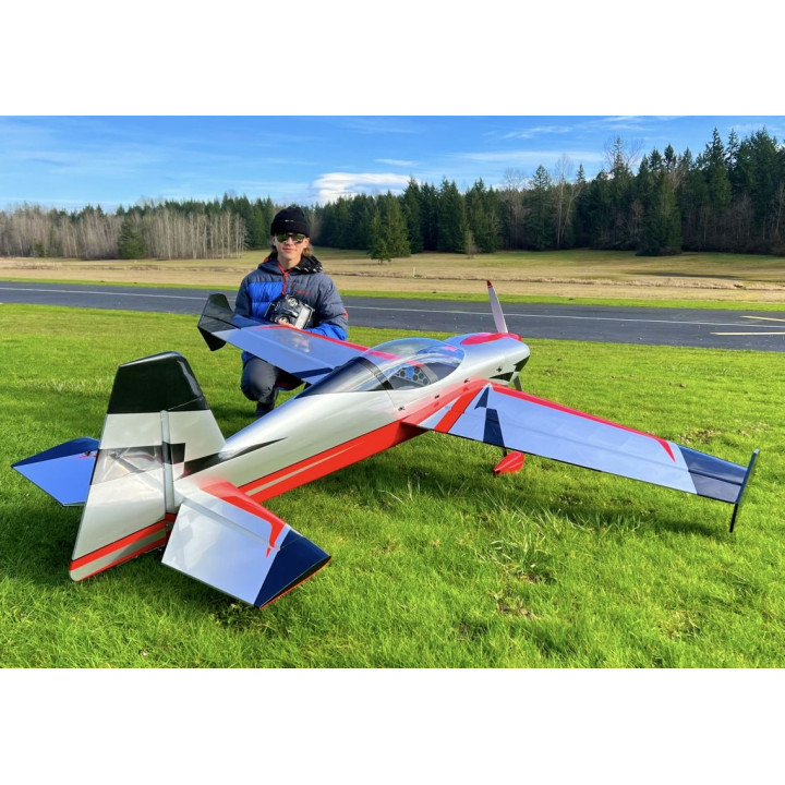 91" Extra NG - Červená/Stříbrná 2,31m