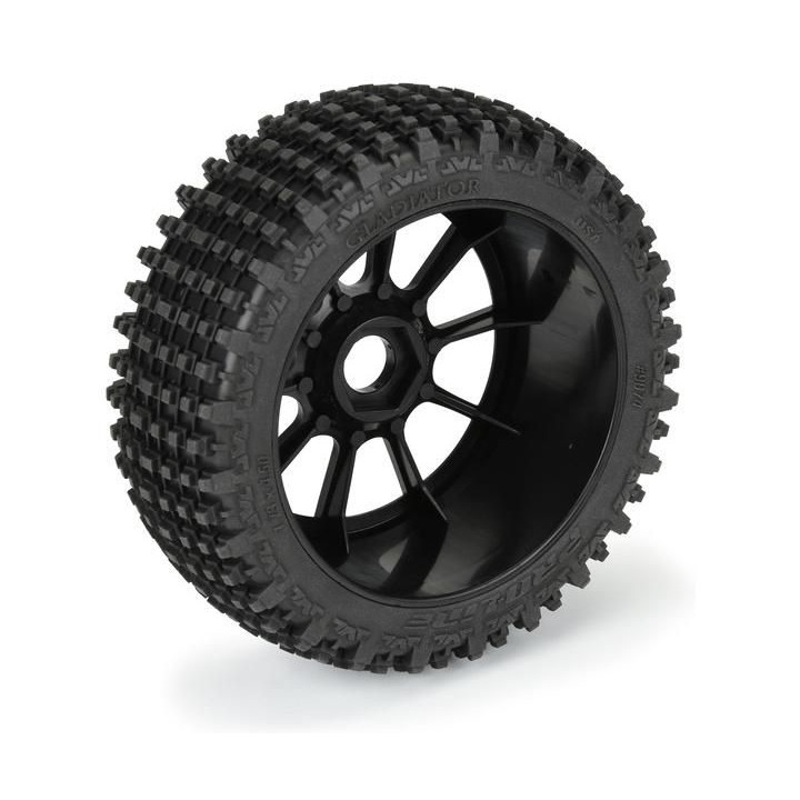 Pro-Line kolo 3.3", pneu Gladiator M2, disk Mach 10 H17 černý (2)