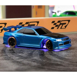 Turbo Racing 1/76 C64 DRIFT RC Car RTR (modrá metalíza)