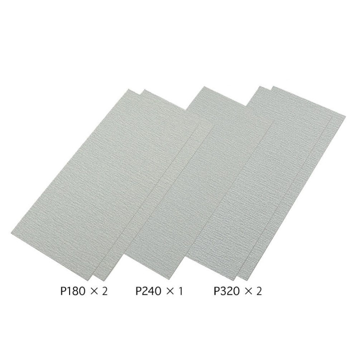 Tamiya Brúsny papier Abrasives Fine Set zrnitostí P180/240/320