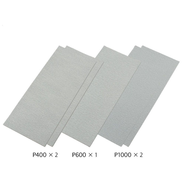 Tamiya Brúsny papier Abrasives Fine Set zrnitostí P400/600/1000