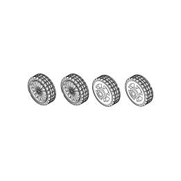 Turbo Racing kola C71 4ks