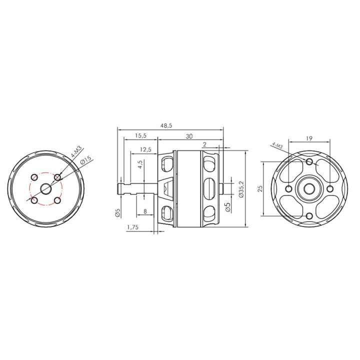 KAVAN Brushless Motor PRO 3530-1200