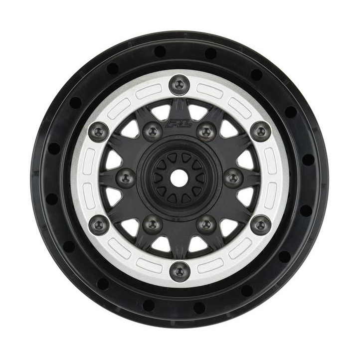 Pro-Line disk 2.2/3.0" Raid bead lock H12/H14 SC stříbrno-černý (2)