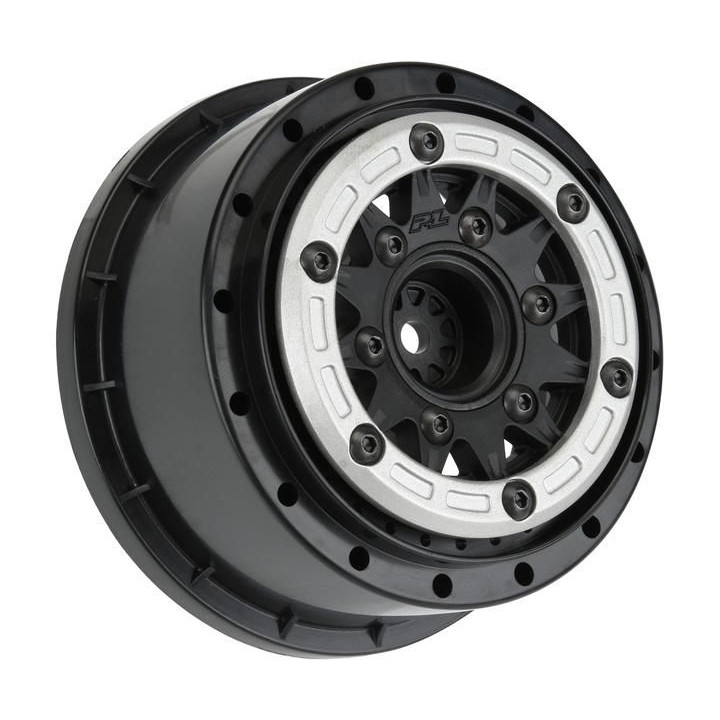 Pro-Line disk 2.2/3.0" Raid bead lock H12/H14 SC stříbrno-černý (2)