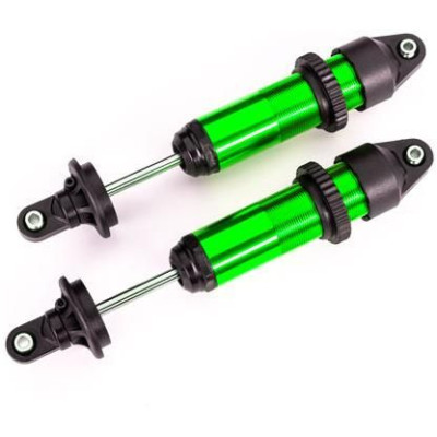 Traxxas tlumič GTX hliníkový zeleně elexovaný (2)