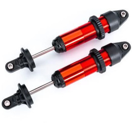 Traxxas tlumič GTX hliníkový červeně eloxovaný (2)